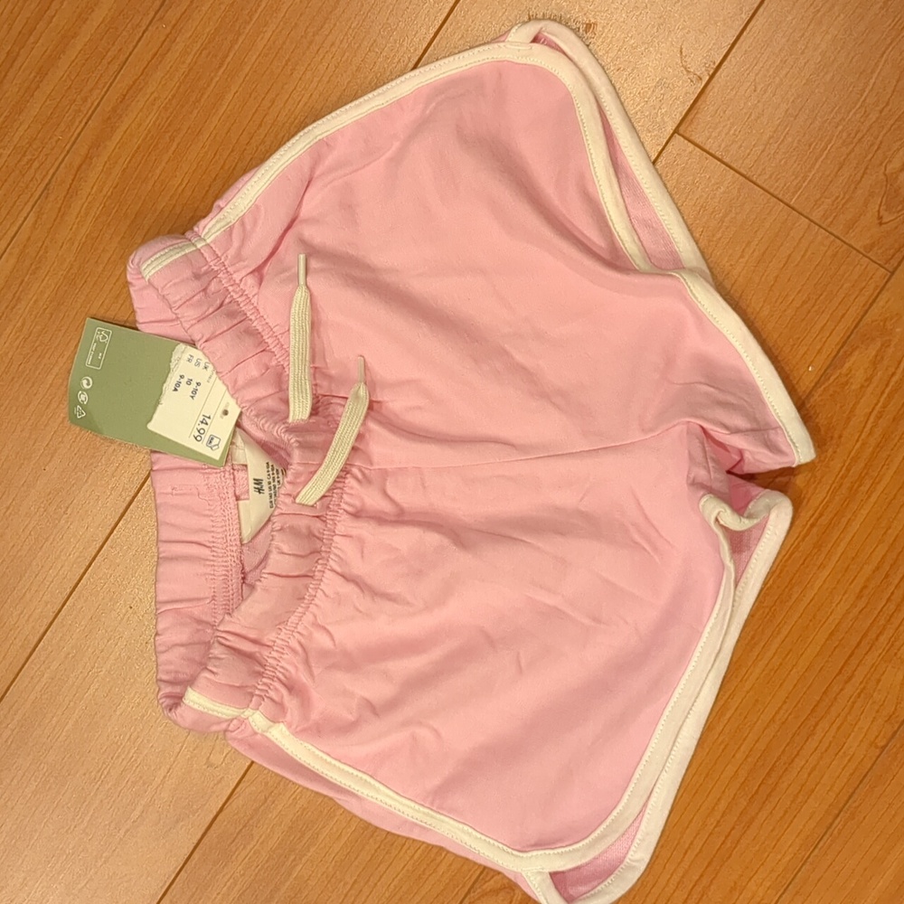 H&M pink cotton shorts